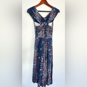 ASOS Blue Floral Maternity Dress